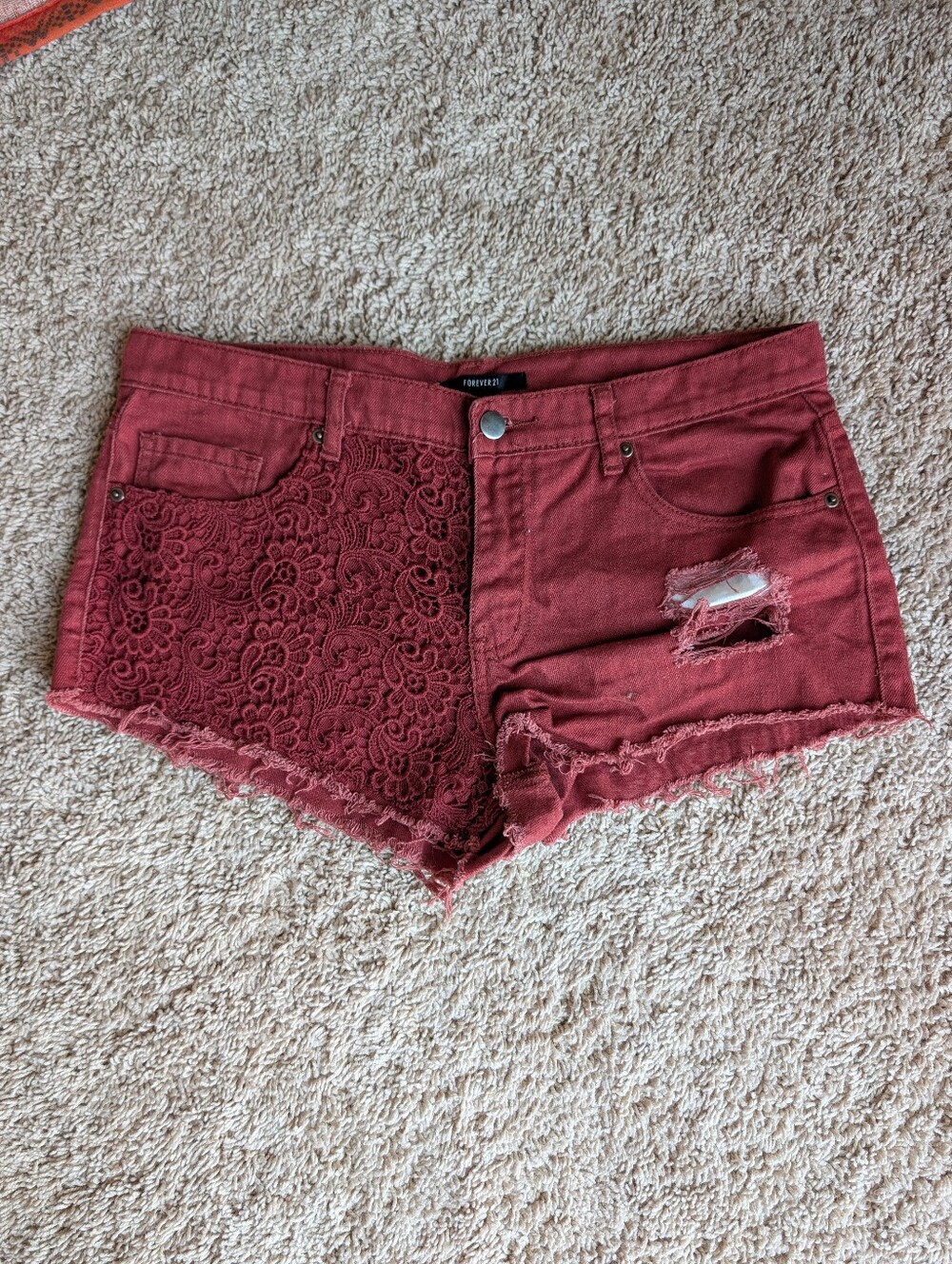 Forever 21 Burnt Orange Colored Shorts